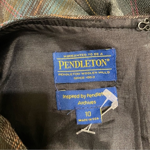 Vintage Pendleton Plaid Flannel Sleeveless Dress Collab x Pendleton archives DD - Picture 2 of 2